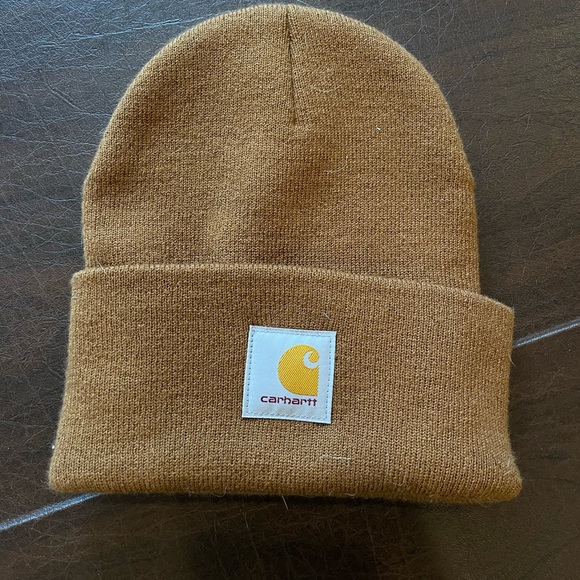 Carhartt Brown Knit Cuffed Beanie - Picture 3 of 4